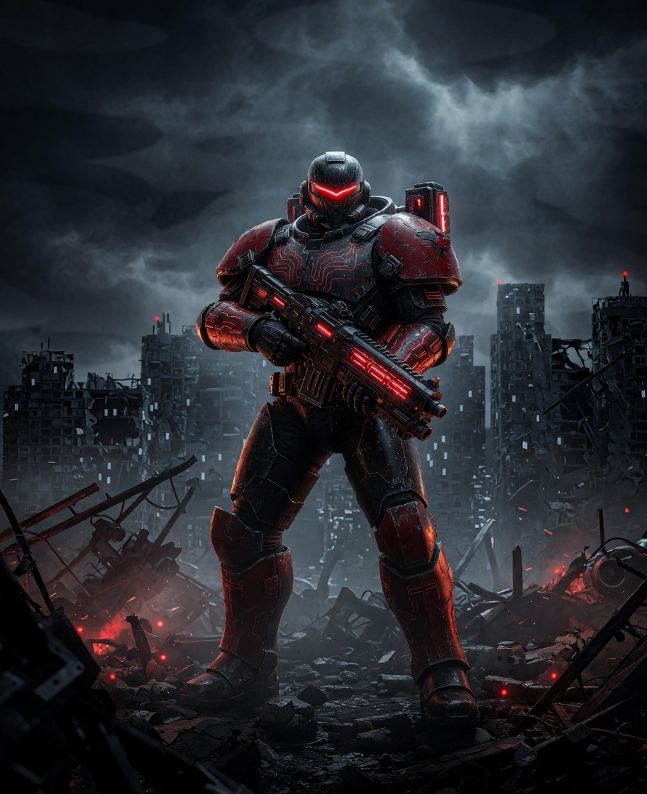 Space Marine in Armour